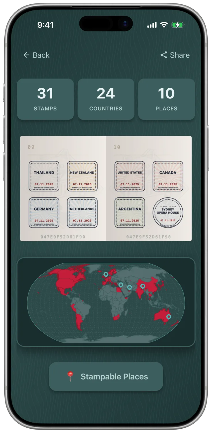 The StampCats app: your collection stats